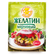 Желатин харчовий марка 15г ТМ "Монік"25 шт.ящ.